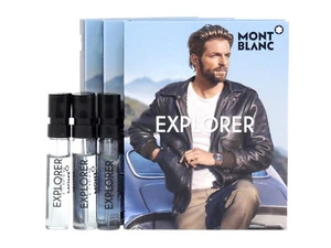 MONT BLANC EXPLORER EDP 2.0ml .06fl oz x 3 COLOGNE SPRAY SAMPLE VIALS - Picture 1 of 1