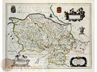 Denbigiensis Comitatus et Comitatus England Wales von Blaeu 1644