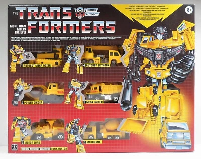HASBRO TRANSFORMERS TONKA MASH UP TONKANATOR YELLOW G1 DEVASTATOR ROBOT MISB - Image 1 of 4