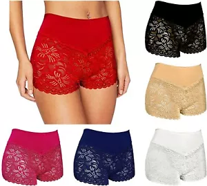 Hochtaillierte französische Schlüpfer Spitzenhöschen kurze dehnbare Blumenunterhose - Bild 1 von 71