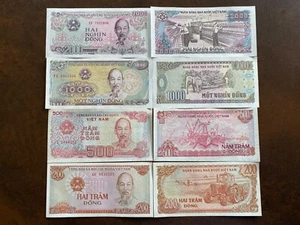 Lot Set 4 BANKNOTEN BANKNOTEN VIETNAM VIETNAM 1987-1988 NEU UNC NEW - Bild 1 von 1
