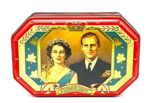 Queen Elizabeth II Opening St. Biscuit Tin Lawrence Seaway George W Horner & Co - Bild 1 von 11