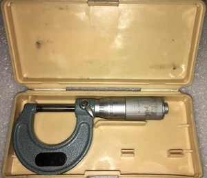 MITUTOYO CARBIDE TIPPED MICROMETER 0-1INCH.0001 GRADS FRICTION THIMBLE, LOCKING - Picture 1 of 8
