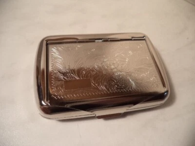 TABACCHIERA PORTATABACCO/CARTINE IN METALLO  TIPO 1 NUOVO - Immagine 1 di 3