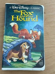 RARE Walt Disney Classics Black Diamond Edition The Fox and the Hound VHS Tape - Picture 1 of 5
