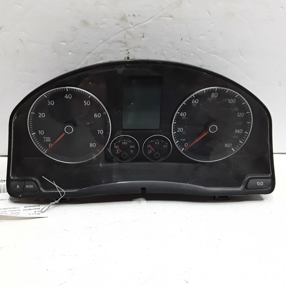 Volkswagen Eos 2009 mph velocímetro 67466 millas OEM 1K0035180L Foto 1 de 3