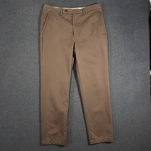 Spier Mackay Chino Pants Mens 34x31 Brown 100% Cotton Twill Khakis High Rise - Picture 1 of 12
