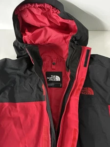 The North Face Hyvent Herren Medium rot schwarz Kapuze Full Zip Jacke Shell - Bild 1 von 20