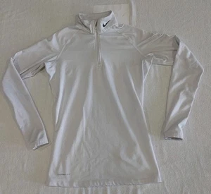 Nike Women’s Running Therma Fit 1/4 Zip Pullover Lightweight White Size Medium - Picture 1 of 10