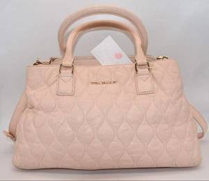 Vera Bradley große Emma Umhängetasche aus gestepptem Leder Blush Pink - Bild 1 von 19