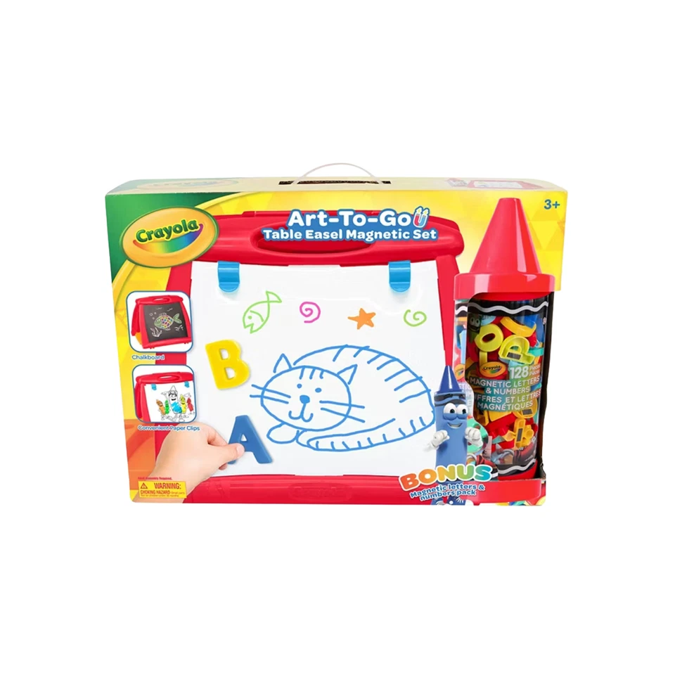 Juego magnético caballete de mesa Crayola Art-To-Go, 128 piezas. Foto 1 de 2