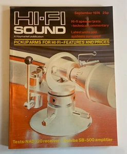 Hi-Fi Sound September 1974 Vtg Magazine, including IMF Sinatra themed ad & more - Picture 1 of 15