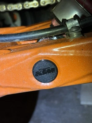 KTM 450/505 SX & 450/525 XC ATV Quad Swingarm Plugs Black - Image 1 of 2