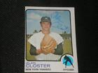 Alan Closter 1973 Topps Signed Card #634 Yankees Hi#