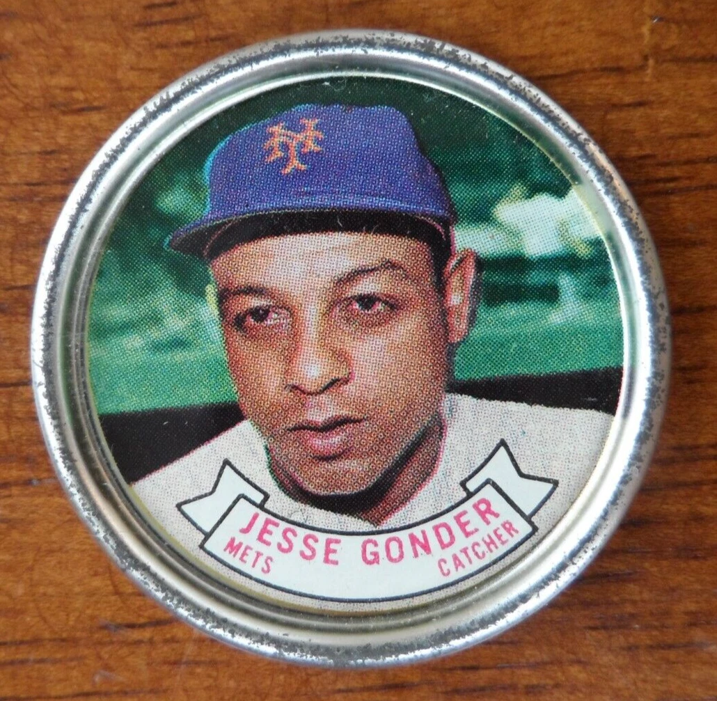 1964 TOPPS BASEBALL COIN #43 JESSE GONDER NEW YORK METS SET BREAK U-943