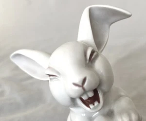 Rosenthal Lachender Hase Porzellan Figur Nr 510 Fritz 1952/56 rosa/rot col - Bild 1 von 11