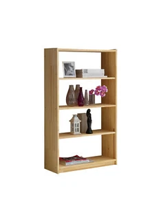Standregal Bücherregal 145 mit 5 Ablagen Kiefer massiv Natur - Bild 1 von 6