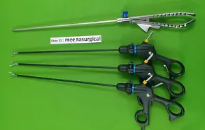 4 PC Laparoscopic Set Needle Holder 5mmx330mm Endoscopy Surgical Instruments - Picture 1 of 11