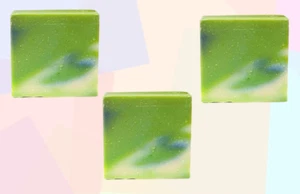 Jabón en barra de lavanda natural hecho a mano Mint Delight - Juego de 3 | Hidratante - Imagen 1 de 2
