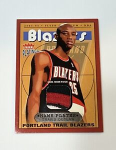 2003-04 Fleer Platinum Patch Name Plates #NP/TO Travis Outlaw Blazers /590.