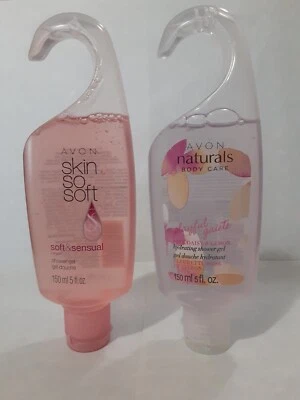 2 geles de ducha Avon Naturals rosa margarita y limón y SSS suaves y sensuales 5 fl oz Foto 1 de 2