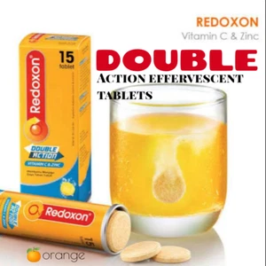 x2 REDOXON Double Action effervescent ORANGE tablets 15's ~ship fr Malaysia - Picture 1 of 3