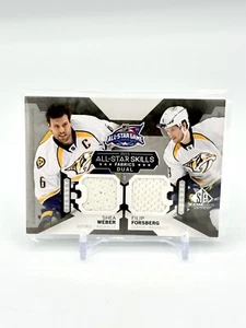 2015-16 SP GAME USED SHEA WEBER FILIP FORSBERG DUAL JERSEY #AS2-10 PREDATORS - Picture 1 of 2