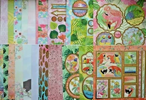 11 x 8" x 8" Sheets Hunkydory Tropicanarama Craft Stack NEW - Picture 1 of 9