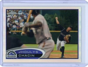 2012 TOPPS CHROME REFRACTOR JHOULYS CHACIN #44 ROCKIES - Picture 1 of 2
