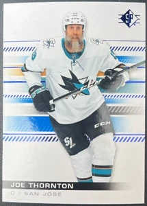2019-20 Upper Deck Hockey SP Blue Foil Parallel #44 Joe Thornton San Jose Sharks - Picture 1 of 2