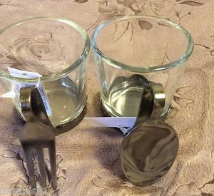 Yankee Candle Kitchen Decor Set Spoon Fork Flatware Silverware Votive Holder - Picture 1 of 4