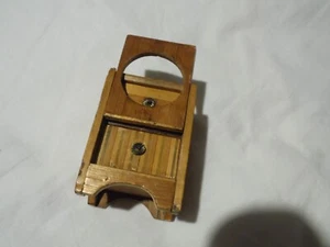 Antique prisoner of war hand made cabinet with bone dominoes inside,8.5cm tall - Picture 1 of 17