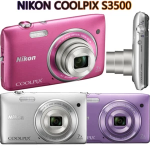 Nikon COOLPIX S3500 20.1MP 8x Zoom Compact Digital Camera-Hot - Picture 1 of 13