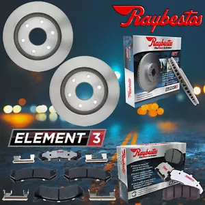 For 99-06 Chevy Silverado GMC Sierra 1500 Brake Pads Disc Rotors Raybestos Front - Picture 1 of 4