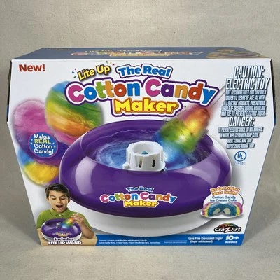 Cra-Z-Art Deluxe Real Cotton Candy Maker Kit with Lite Up Wand Toy Brand New NIB - Image 1 of 4