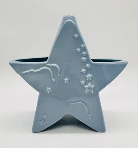 Vintage 1950s Abingdon Pottery 463 Shooting Star Vase / Planter Blue - Picture 1 of 11