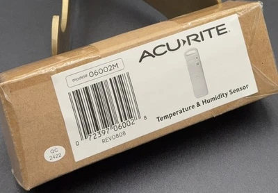 AcuRite Replacment 06002M Wireless Temperature Humidity Sensor Model  00592TXR - Image 1 of 2