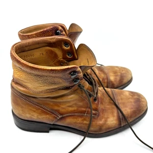 Men's MAGNANNI 'Peyton II' Brown Leather Cap Toe Boots Size US 9.5 - M - Picture 1 of 13