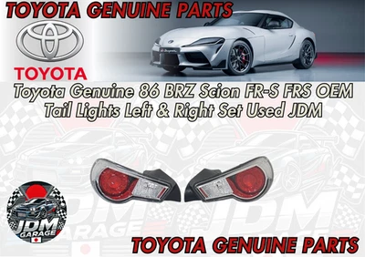 Juego de luces traseras izquierda y derecha originales Toyota 86 BRZ Scion FR-S FRS usadas JDM Foto 1 de 4