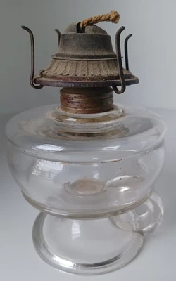 Antigua lámpara de aceite lámpara de dedo con quemador original P&A Co. excelente original  Foto 1 de 4