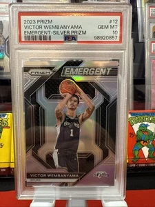 2023-24 Panini Prizm - Victor Wembanyama emergente #12 Silver Prizm (RC) PSA 10 - Imagen 1 de 2