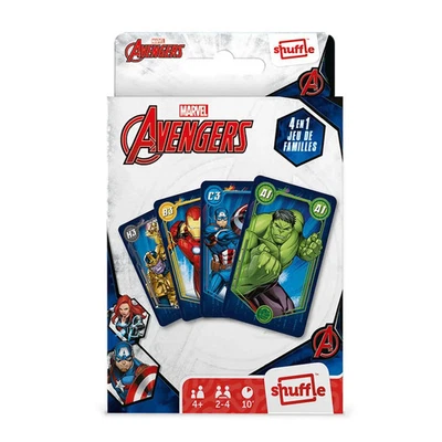 CARTAMUNDI DEUTSCHLAND Disney Marvel Avengers - Quartett 4 in 1 | Shuffle | Deutsch | Spiel | 10028042