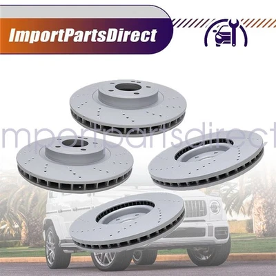 NUEVOS DISCOS DE FRENO DELANTEROS Y TRASEROS ROTORES APTOS PARA MERCEDES BENZ G63 463 2019-2023 Foto 1 de 4