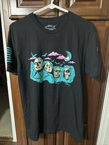 Club Grunt Style T-Shirt Men's Zombie Mt. Rushmore Black Size Small - Picture 1 of 5