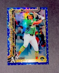 2025 Topps Holiday Blue Lights Nick Kurtz RC - ROOKIE OF THE YEAR⚾️⚾️🔥🔥 - Picture 1 of 2