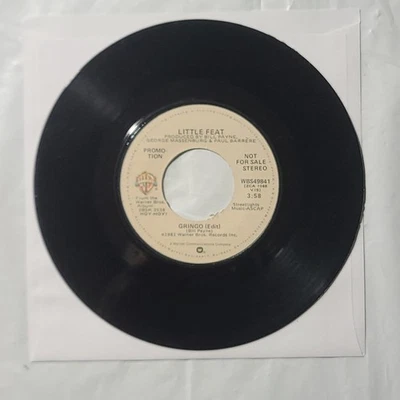 Little Feat ~ Gringo (Edit)/ Same ~ Warner Promo 45 RPM Record - Image 1 of 4
