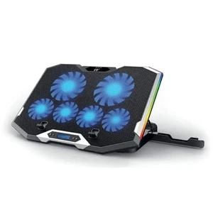 EW1260 - PC Stand and Fan - Silent - 6 Adjustable Speed Fans - For PC up to 17" - Zdjęcie 1 z 8