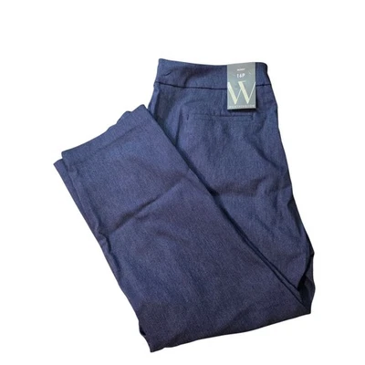 Pantalones de vestir ajustados Worthington carrera negocios informales azules talla 16P Foto 1 de 4