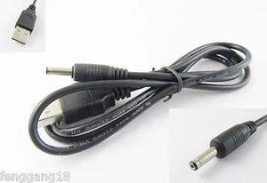 USB Male 2.0 To DC Tip 3.5 x 1.35mm Male Power Supply Charge Cable Socket 1m 3ft - Picture 1 of 2