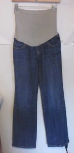 American Star Maternity Jeans Size Small Med Wash Straight Leg Over Belly j174 - Picture 1 of 4
